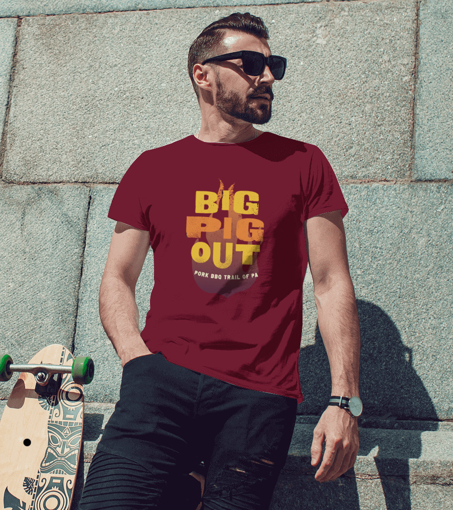 Big Pig Out Pork BBQ Trail Of PA T-Shirt