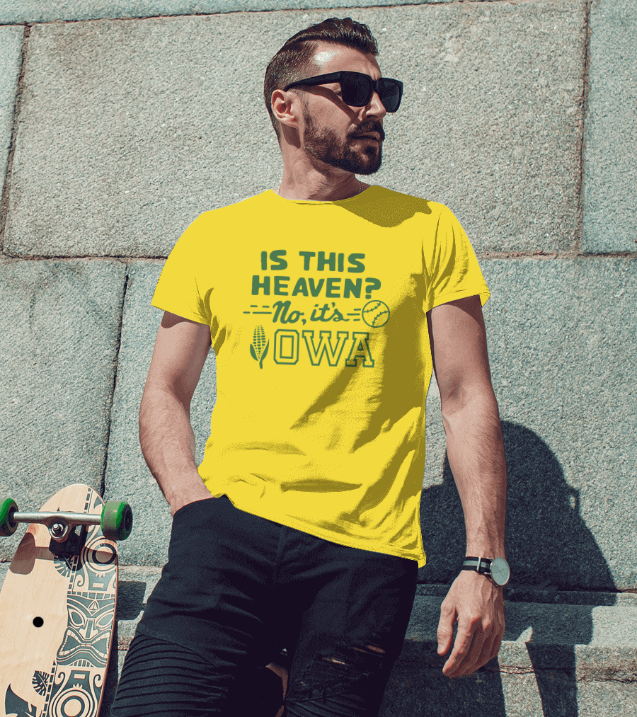 Homage Is This Heaven No It's Iowa Dyersville Baseball Corn T-Shirt
