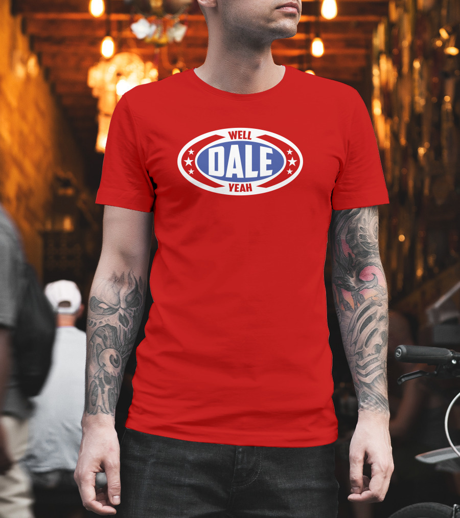 Dale Brisbys Rodeo Time Well Dale Yeah Stars Badge T-Shirt