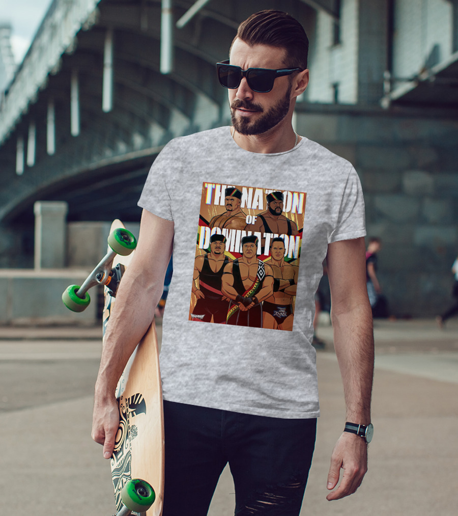 The Nation Of Domination The Rock Nolanium Art Drawing T-Shirt