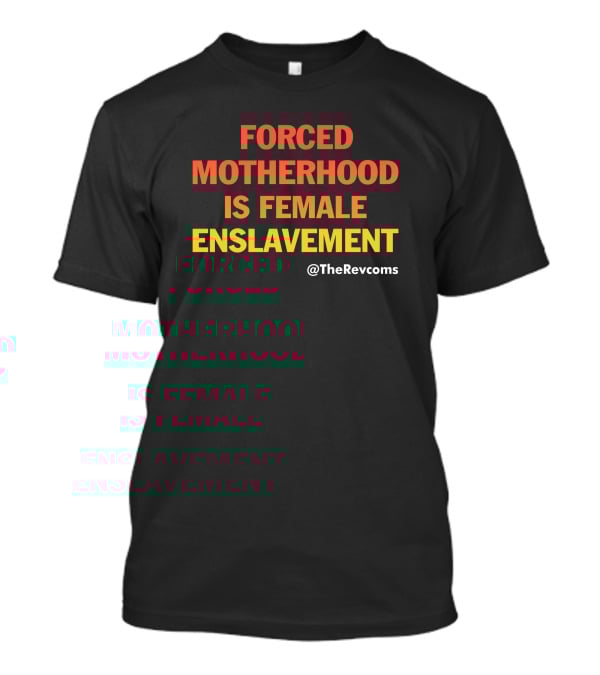 Forced Motherhood Is Female Enslavement The Revcoms Women's March T-Shirt