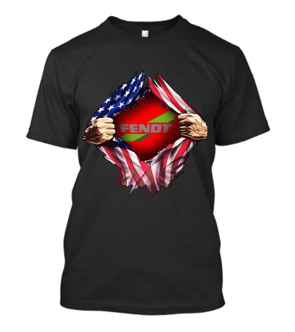 Fendt USA Flag Ripped Reveal T-Shirt