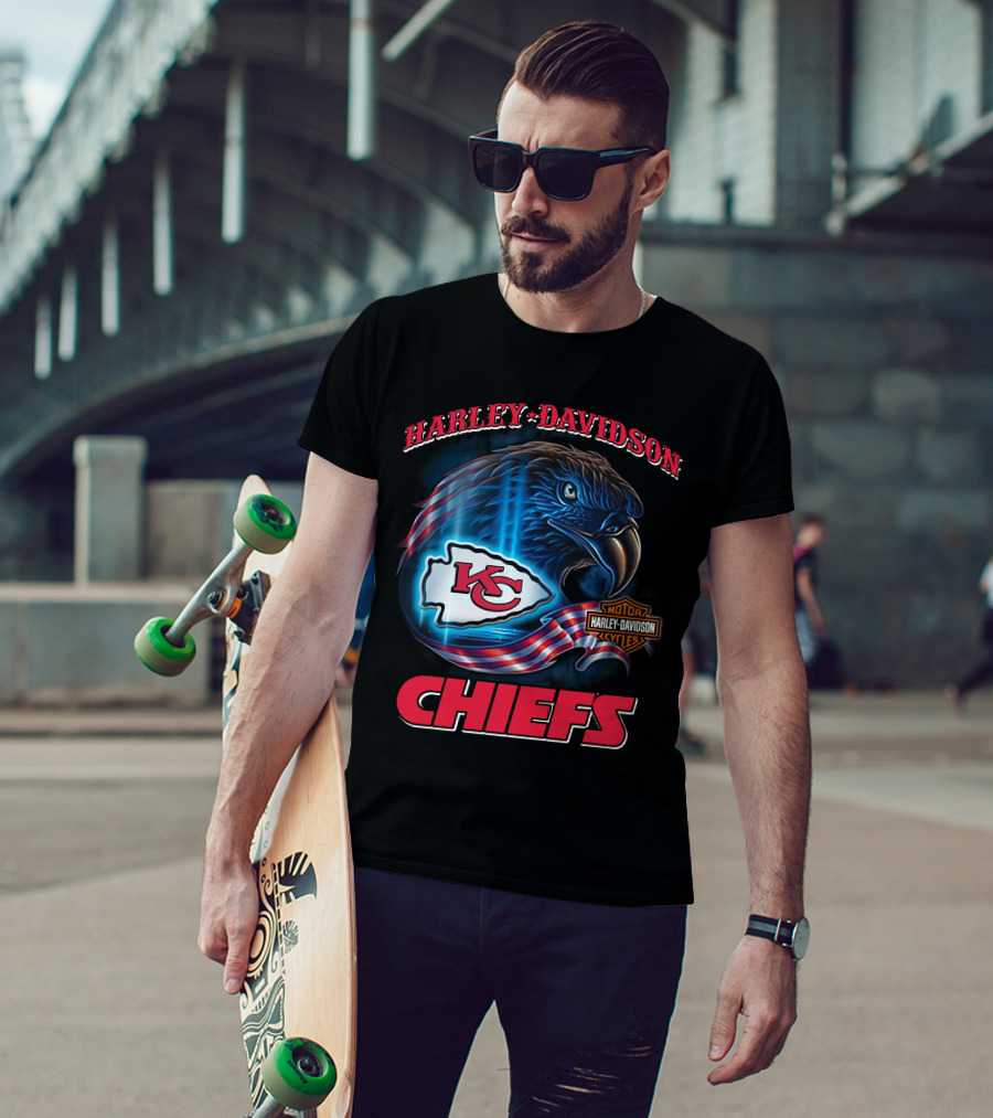 Harley Davidson Kansas City Chiefs Eagle T-Shirt