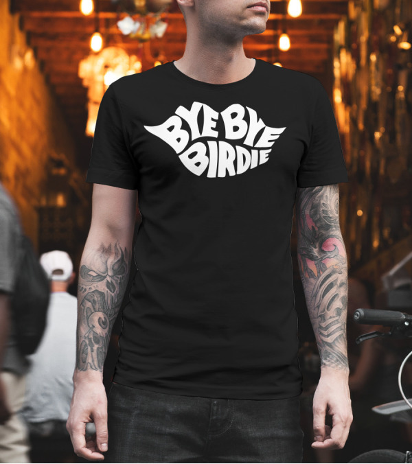 Bye Bye Birdie Retro Logo Iridescent T-Shirt Bye Bye Birdie Retro Logo Iridescent T-Shirt
