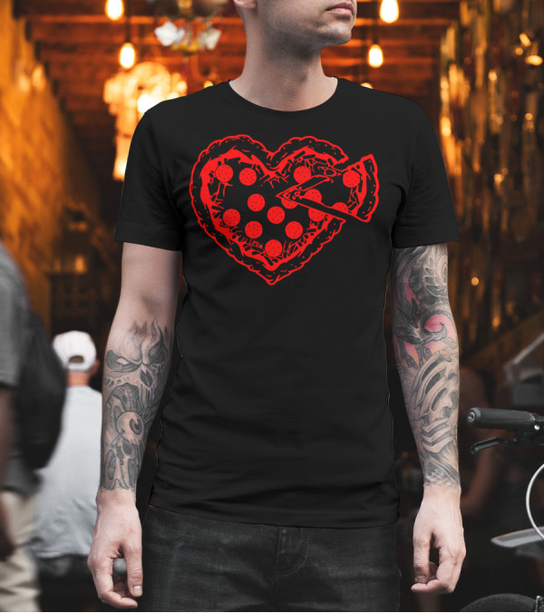 Pizza My Heart with Cheese and Pepperoni Slices T-Shirt Pizza My Heart with Cheese and Pepperoni Slices T-Shirt