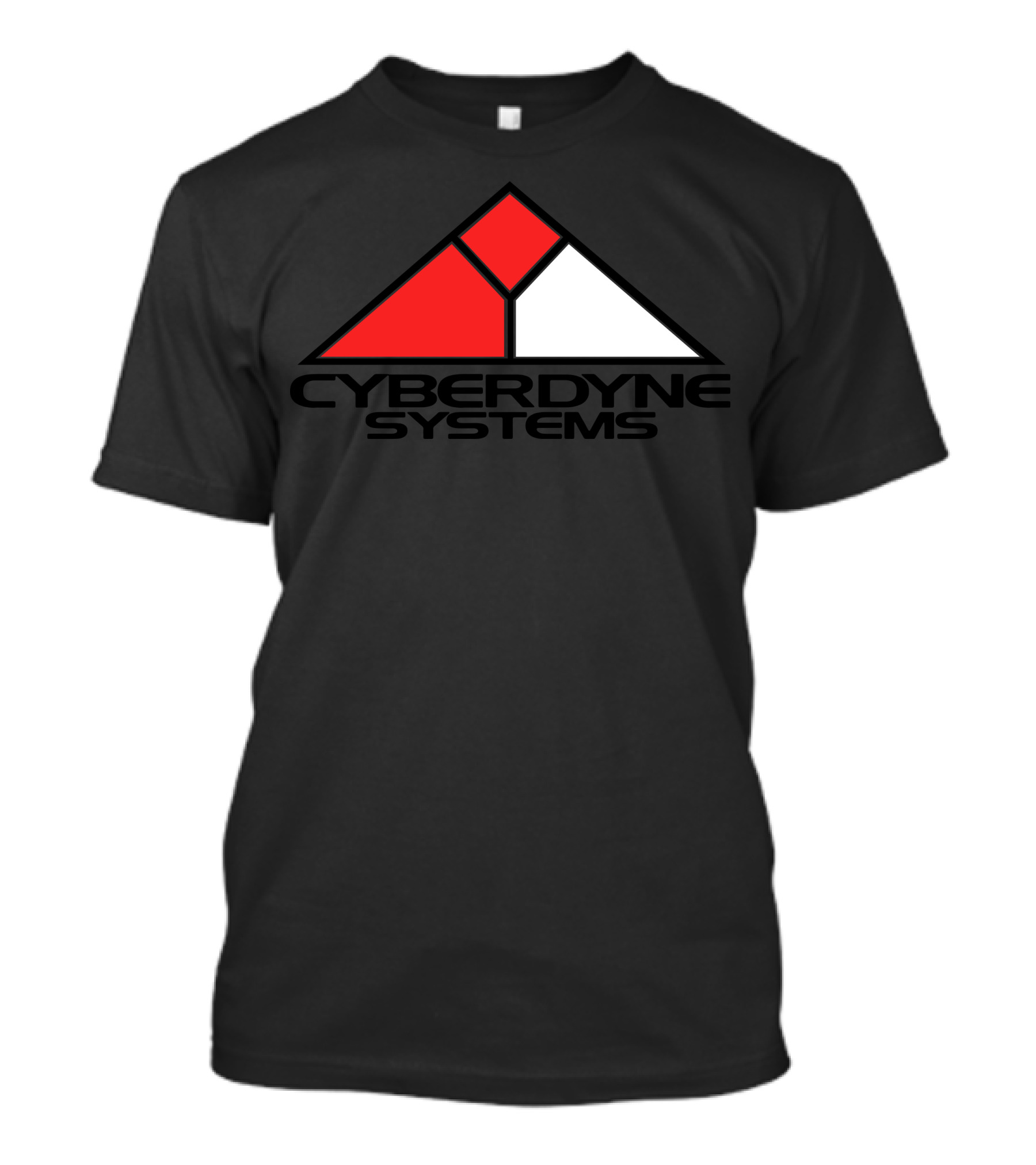 Cyberdyne Systems Logo Tri-Color Red White Black T-Shirt