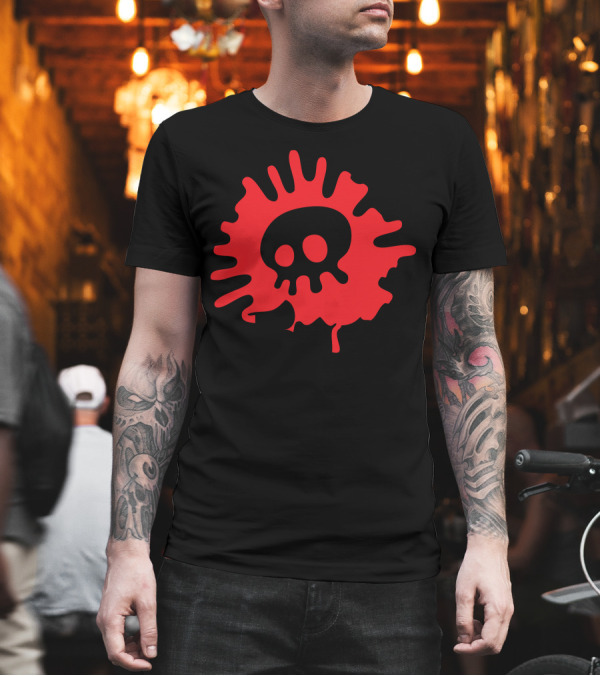 Boo Red Splatter Skull T-Shirt Boo Red Splatter Skull T-Shirt