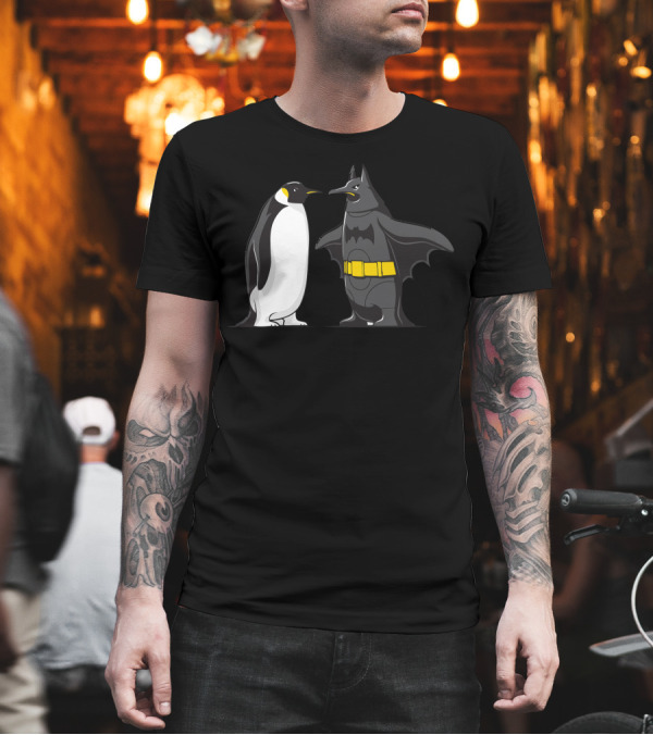 Arch Enemies Penguin Batman Showdown T-Shirt Arch Enemies Penguin Batman Showdown T-Shirt