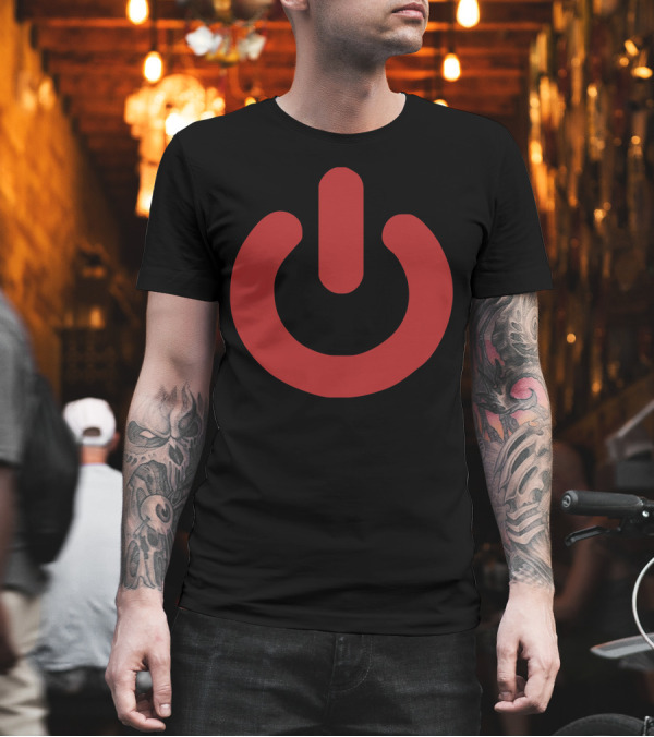 Power Button Nerd T-Shirt Power Button Nerd T-Shirt