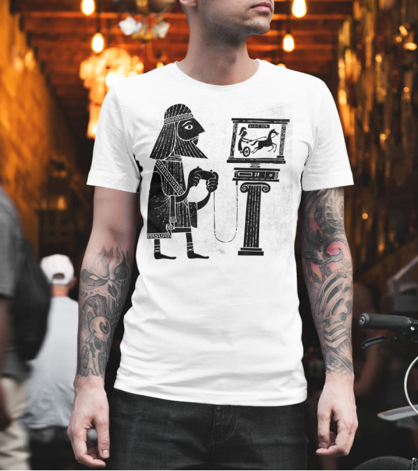 Classic Gamer Ancient Console Play Mythology T-Shirt Classic Gamer Ancient Console Play Mythology T-Shirt