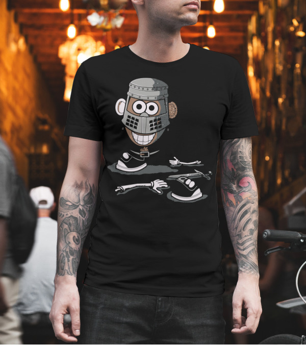 Mr Potato Black Knight Monty Python T-Shirt Mr Potato Black Knight Monty Python T-Shirt