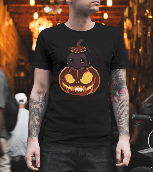 Pumpkitten Halloween Cat Inside Jack-O'-Lantern T-Shirt Pumpkitten Halloween Cat Inside Jack-O'-Lantern T-Shirt