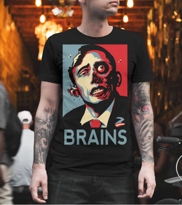 Zombama Brains T-Shirt Zombama Brains T-Shirt