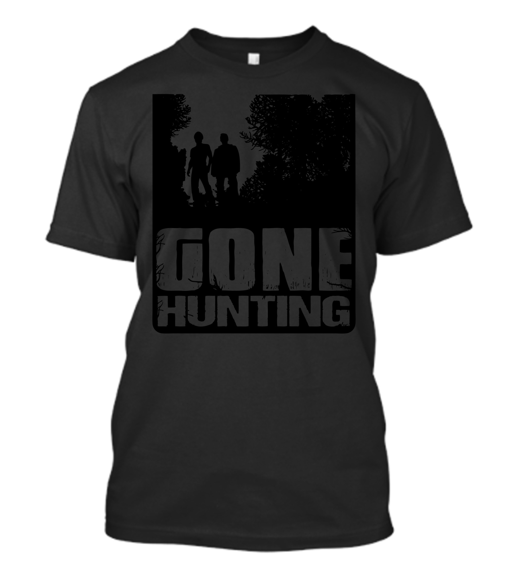 Gone Hunting Silhouette Adventure In The Wilderness T-Shirt