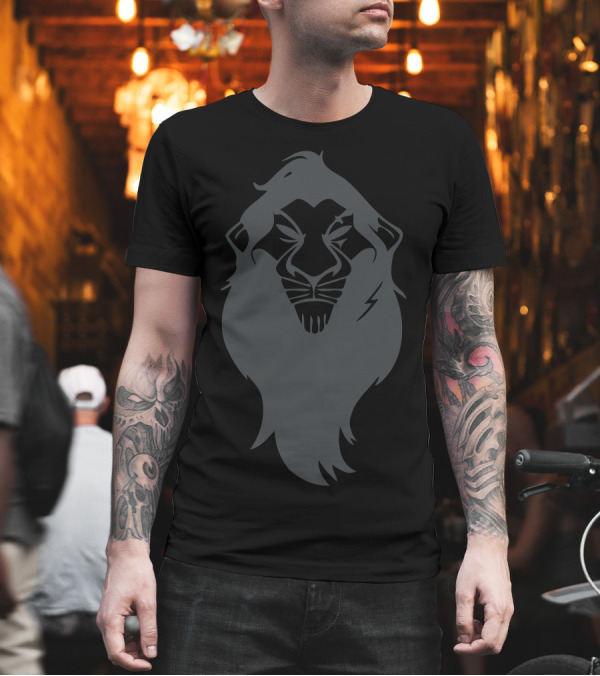 Lion King Scar Silhouette Dark T-Shirt Lion King Scar Silhouette Dark T-Shirt