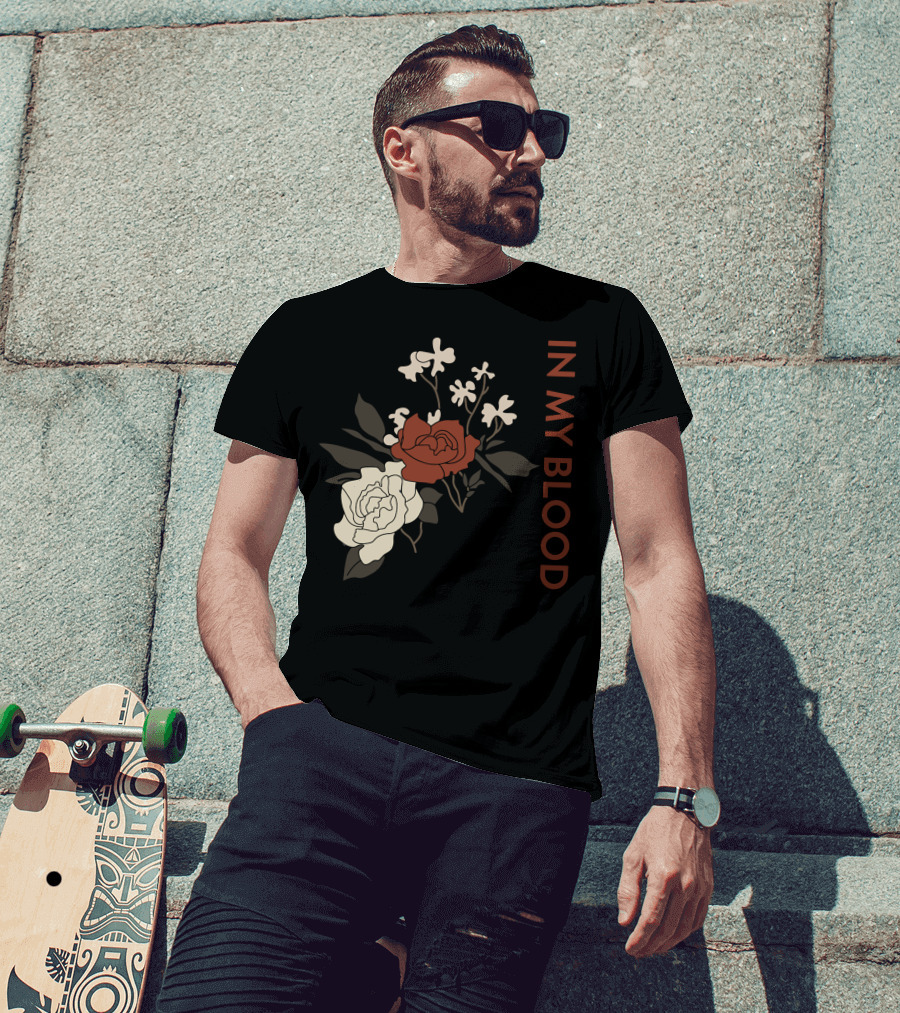 In My Blood Shawn Mendes Rose Bouquet T-Shirt