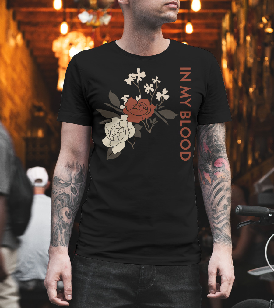 In My Blood Shawn Mendes Rose Bouquet T-Shirt