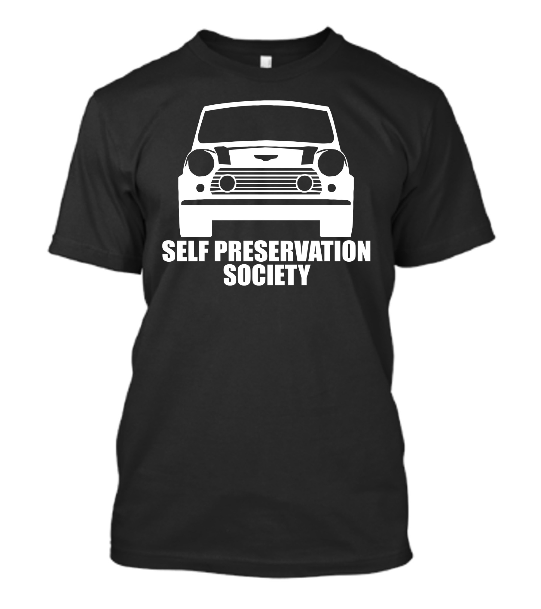 Self Preservation Society Classic Mini Car T-Shirt