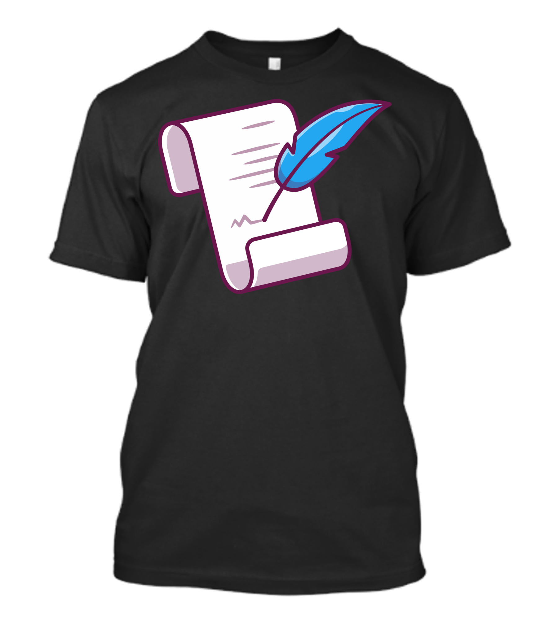 Parchment And Feather Quill Scroll T-Shirt