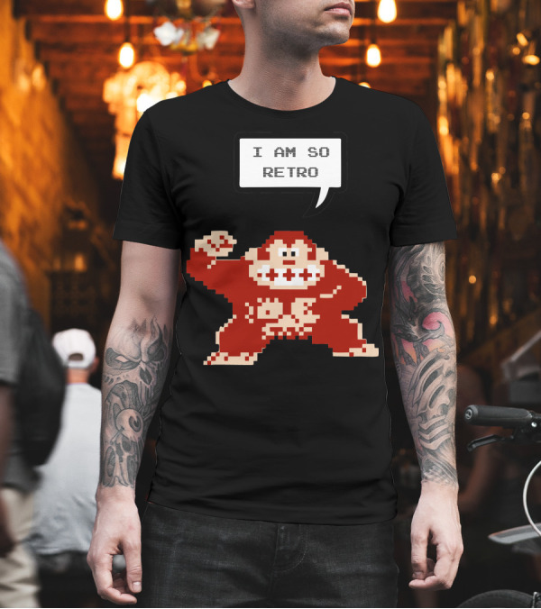 I Am So Retro Pixel Gorilla T-Shirt I Am So Retro Pixel Gorilla T-Shirt