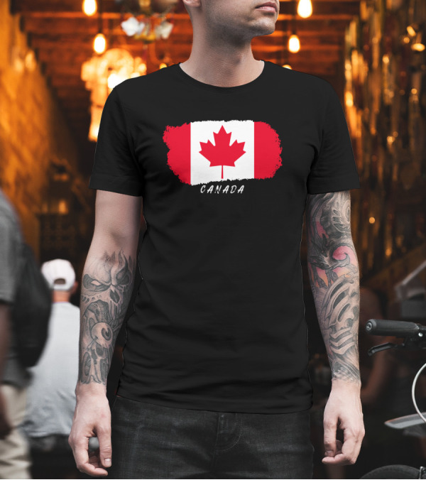 Canada Maple Leaf Flag T-Shirt Canada Maple Leaf Flag T-Shirt