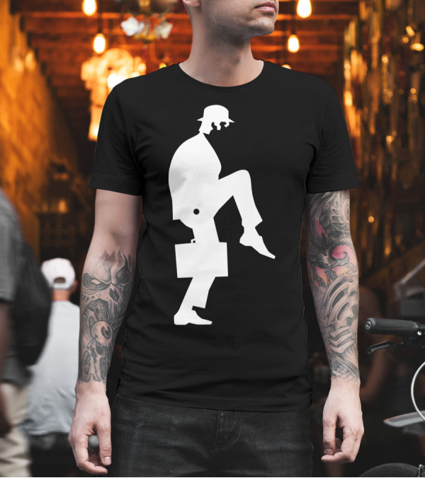Ministry Of Silly Walks Silhouette Iconic Pose T-Shirt Ministry Of Silly Walks Silhouette Iconic Pose T-Shirt