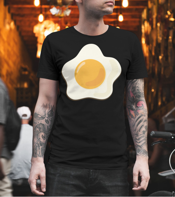 Egg Fried Breakfast Icon Yellow Yolk T-Shirt Egg Fried Breakfast Icon Yellow Yolk T-Shirt