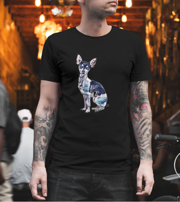 Adorable Chihuahua Dog Sitting T-Shirt Adorable Chihuahua Dog Sitting T-Shirt