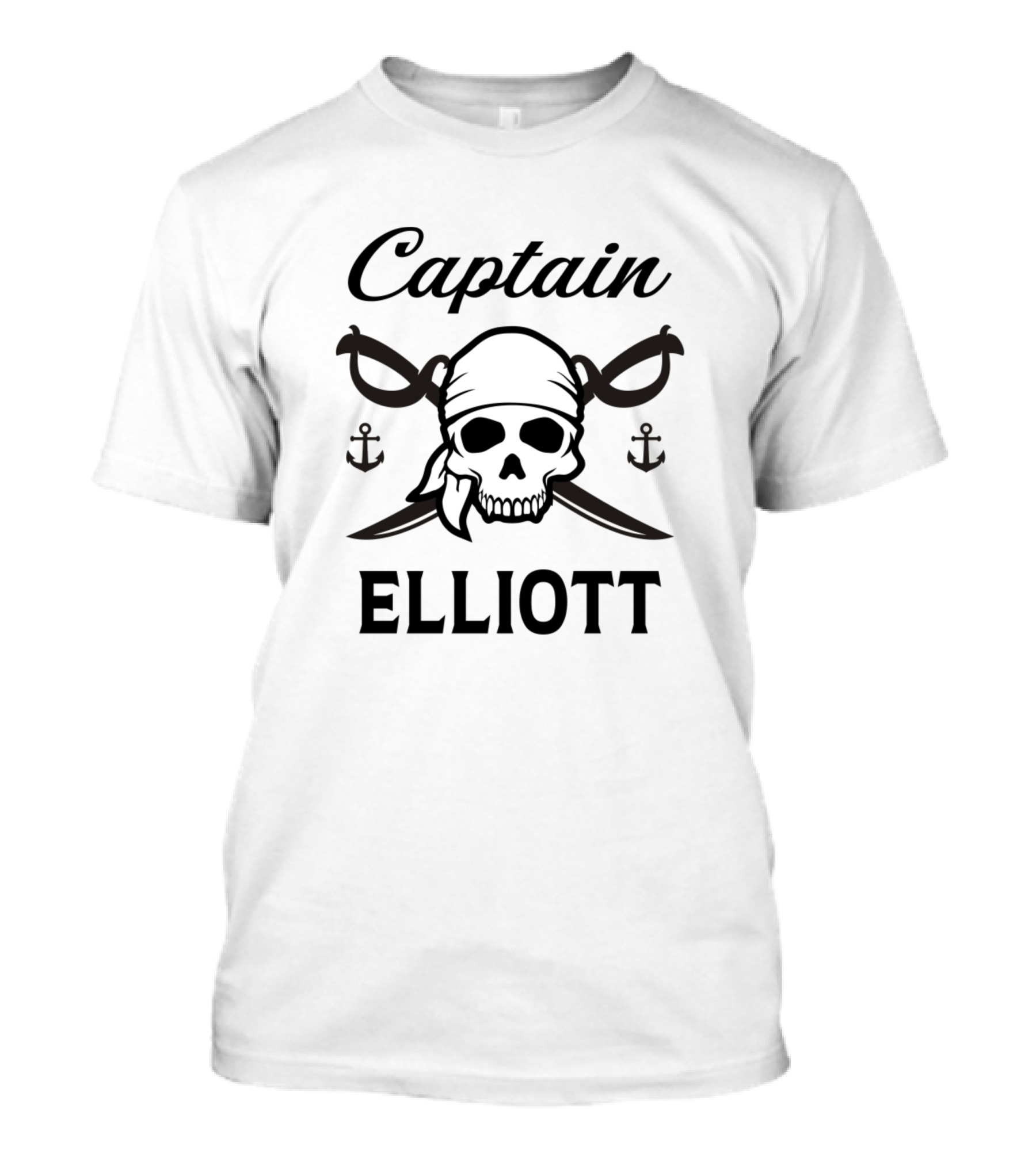 Captain Elliott Skull Pirate T-Shirt