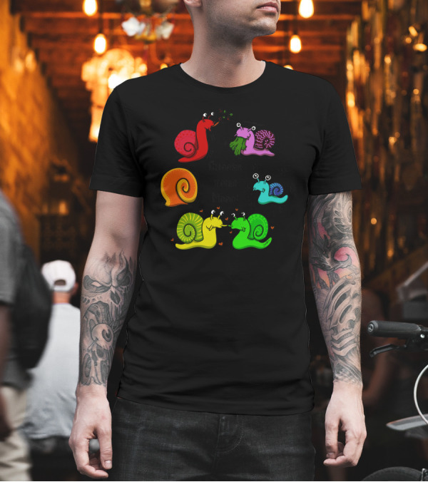 Choose Your Mood Snails Eating Hearts Stars ZZZ T-Shirt Choose Your Mood Snails Eating Hearts Stars ZZZ T-Shirt