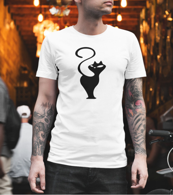 Black Cat Silhouette for Cats Lover T-Shirt Black Cat Silhouette for Cats Lover T-Shirt