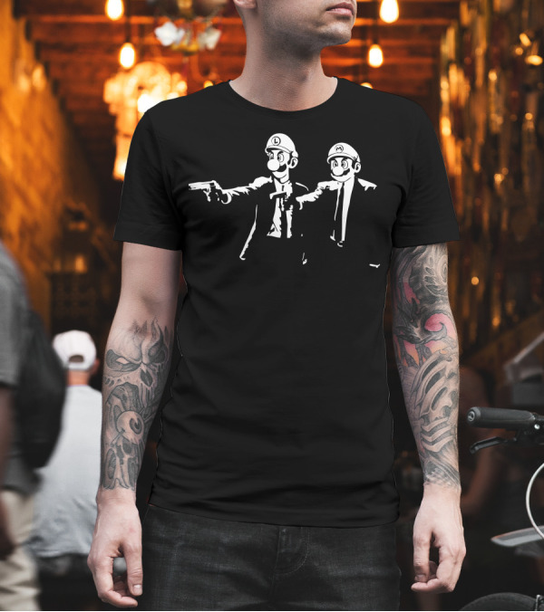Super Brothers Crime Duo Mashup T-Shirt Super Brothers Crime Duo Mashup T-Shirt