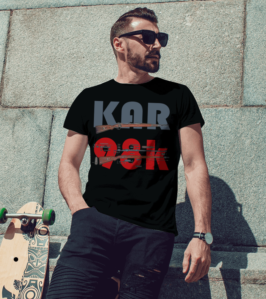KAR 98K Sniper Rifle With Detailed Diagram T-Shirt