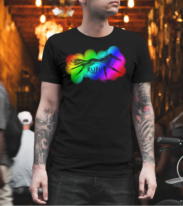 Tanner Dogs Run Rainbow Lgbt T-Shirt Tanner Dogs Run Rainbow Lgbt T-Shirt
