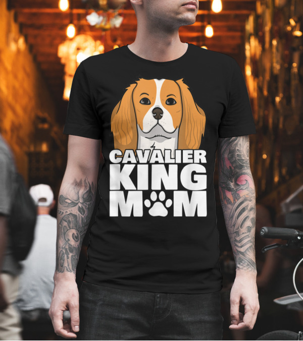 Cavalier King Charles Spaniel King Mom Paw T-Shirt Cavalier King Charles Spaniel King Mom Paw T-Shirt