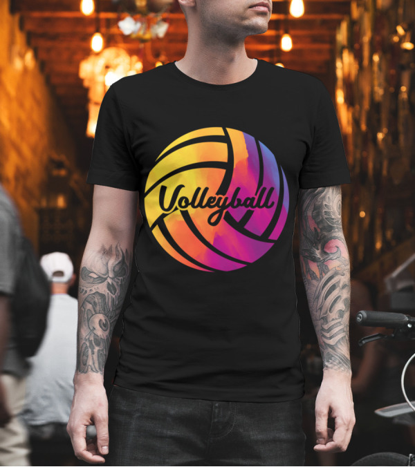 Volleyball Mixed Color Cute Girls Teenagers T-Shirt Volleyball Mixed Color Cute Girls Teenagers T-Shirt