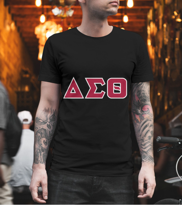 Delta Sigma Theta Greek Letters T-Shirt Delta Sigma Theta Greek Letters T-Shirt