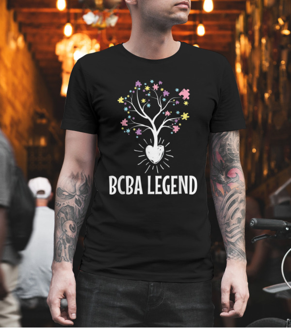 BCBA Legend Puzzle Tree Behavior Analyst T-Shirt BCBA Legend Puzzle Tree Behavior Analyst T-Shirt