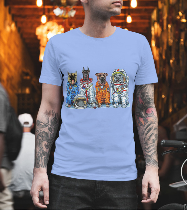 Astronaut Dogs in Space Suits NASA T-Shirt Astronaut Dogs in Space Suits NASA T-Shirt