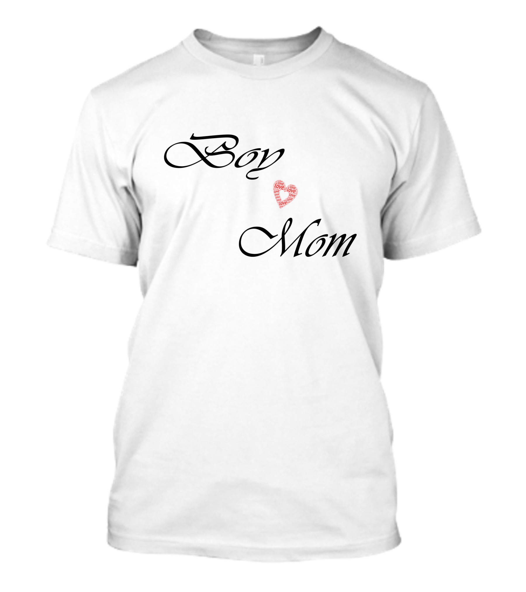 Boy Mom Love Heart T-Shirt