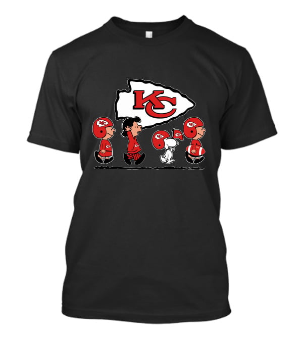 Snoopy Peanuts Kansas City Chiefs NFL Team Spirit T-Shirt