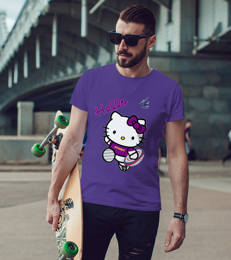 Melbourne Storm Hello Kitty Rugby T-Shirt