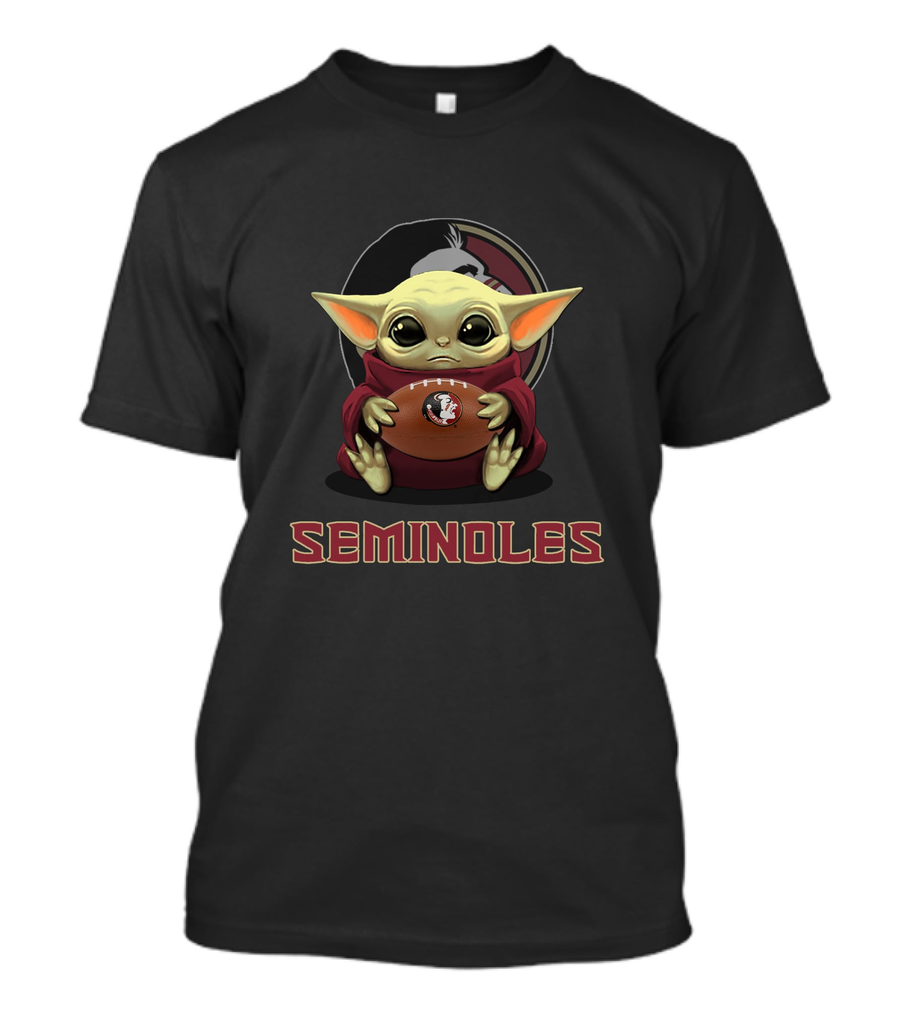 Seminoles Baby Yoda Holding Florida State Football T-Shirt
