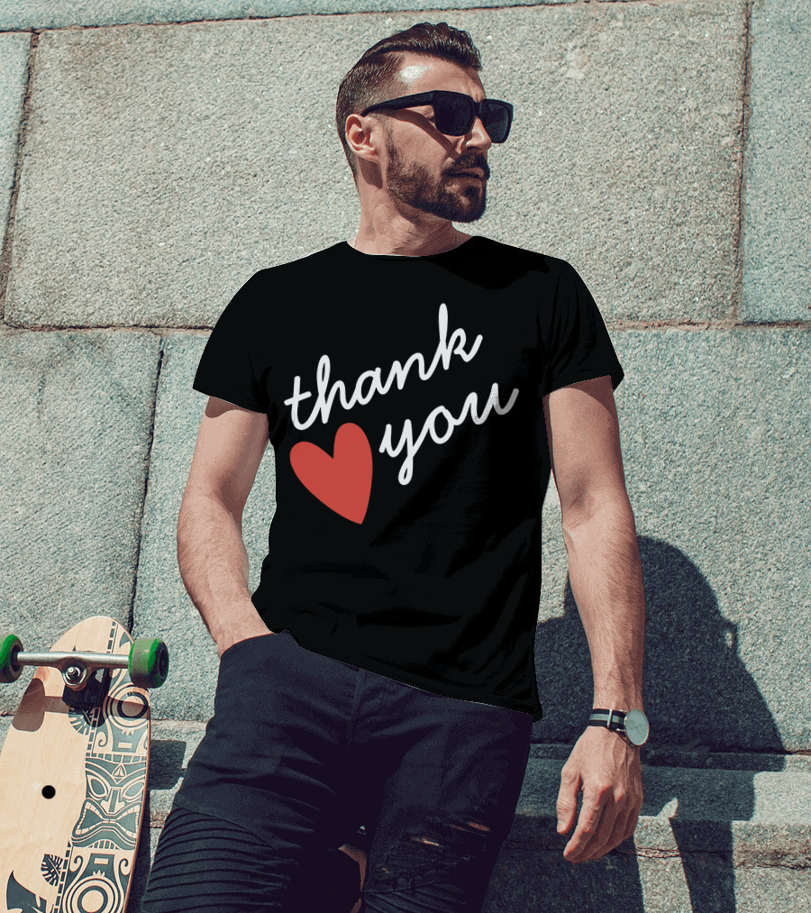 Thank You Red Heart T-Shirt