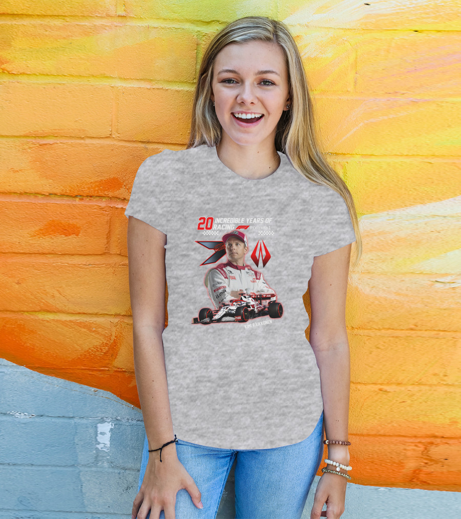 20 Incredible Years Of Racing Kimi Räikkönen Formula 1 T-Shirt