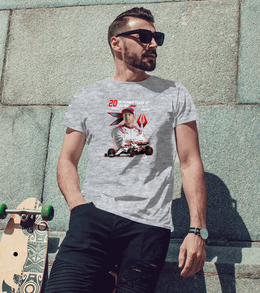 20 Incredible Years Of Racing Kimi Räikkönen Formula 1 T-Shirt