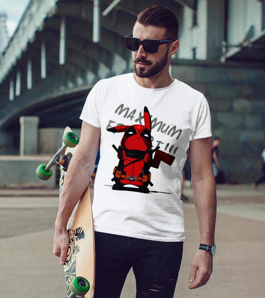 Pikachu Deadpool Maximum Effort T-Shirt