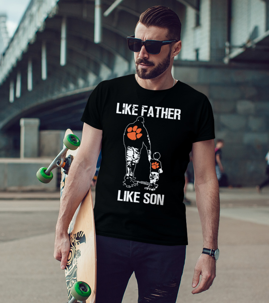 Like Father Like Son Clemson Tigers Football T-Shirt