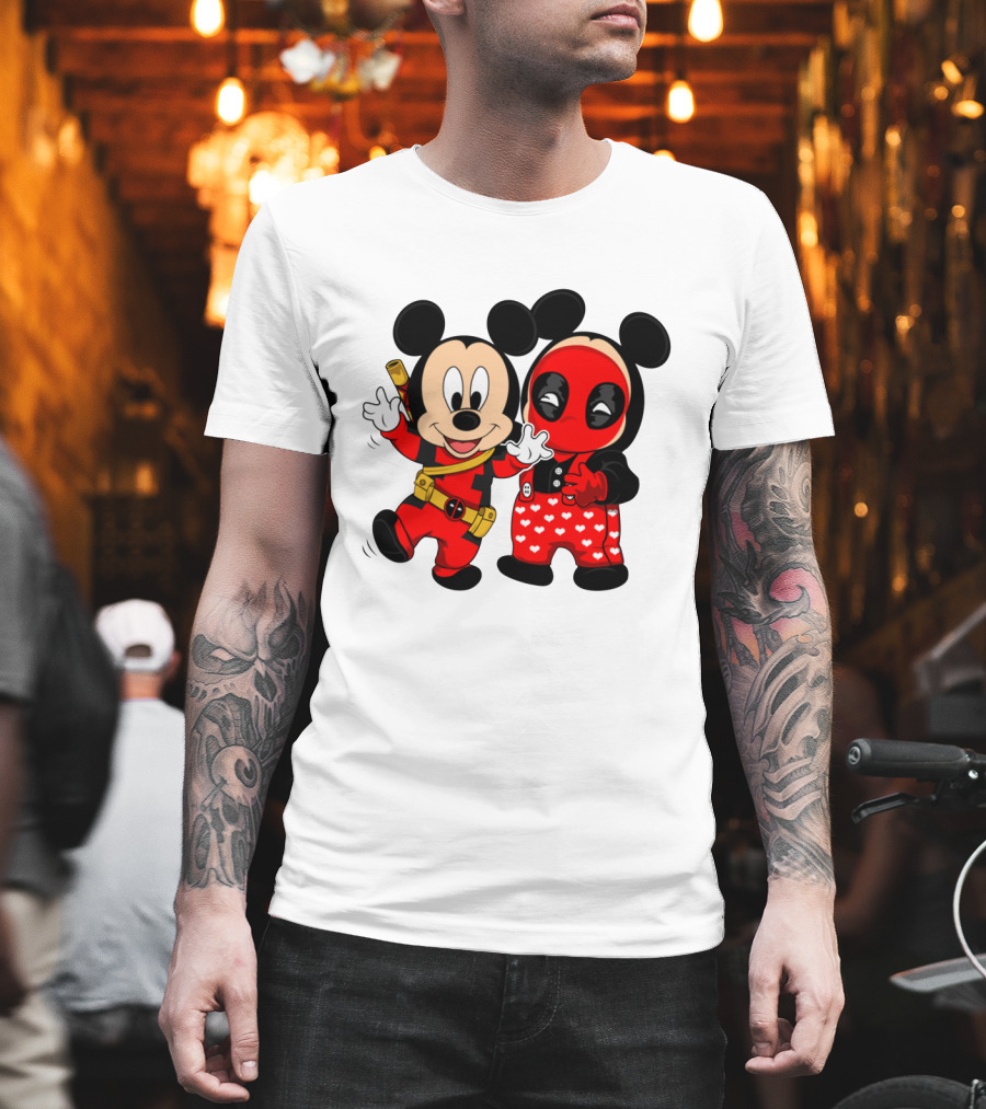 Disney Mickey Mouse and Deadpool Mashup T-Shirt