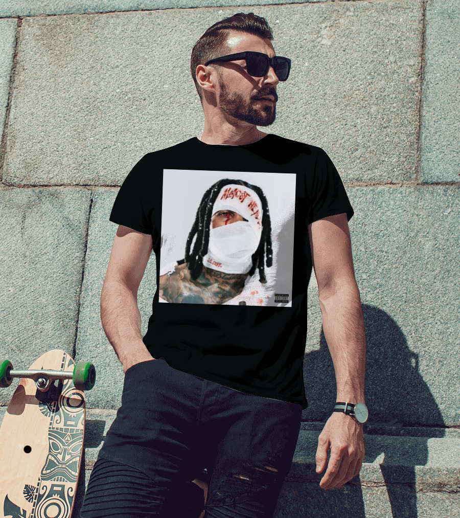 Lil Durk Almost Healed Bandaged Face Album T-Shirt